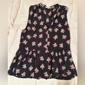 Rebecca Taylor 100% Sleeveless Silk Peplum Blouse